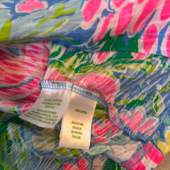 Lilly Pulitzer Boxy Blue and Pink Blouse - Picture 3 of 4